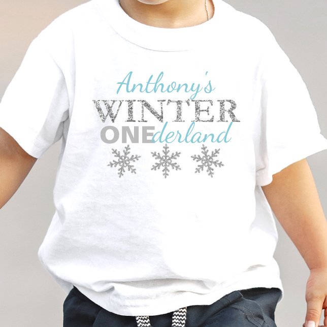Winter ONEderland 1st Birthday Baby T-Shirt (Creator Uploaded)