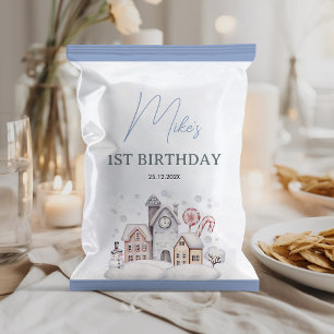 Winter Onederland 1st Birthday Chip Bag Wrapper