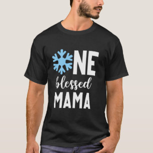 Winter Onederland 1st Birthday Decorations Mommy M T-Shirt