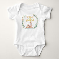 Winter Onederland 1st Birthday Deer Shirt Romper