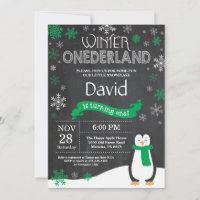 Winter Onederland 1st Birthday Invitation