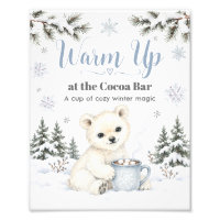 Winter Onederland Arctic Animal Bear Cocoa Bar