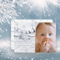 Winter Onederland Arctic Scene 1st Birthday Photo