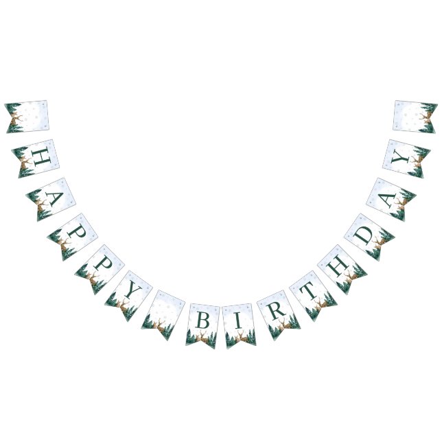 Winter ONEderland Birthday Banner (All)