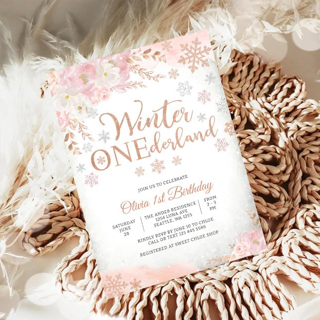 Winter ONEderland Birthday Invitation (Creator Uploaded)