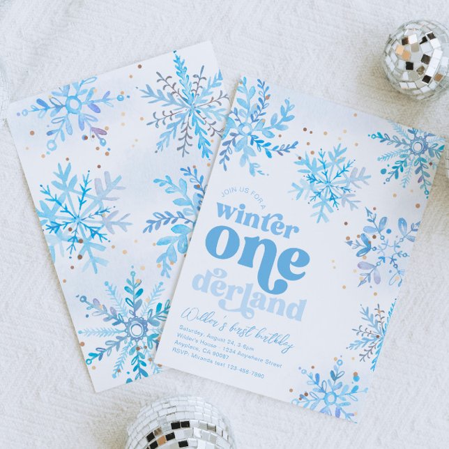 Winter Onederland Birthday Invitation (Creator Uploaded)