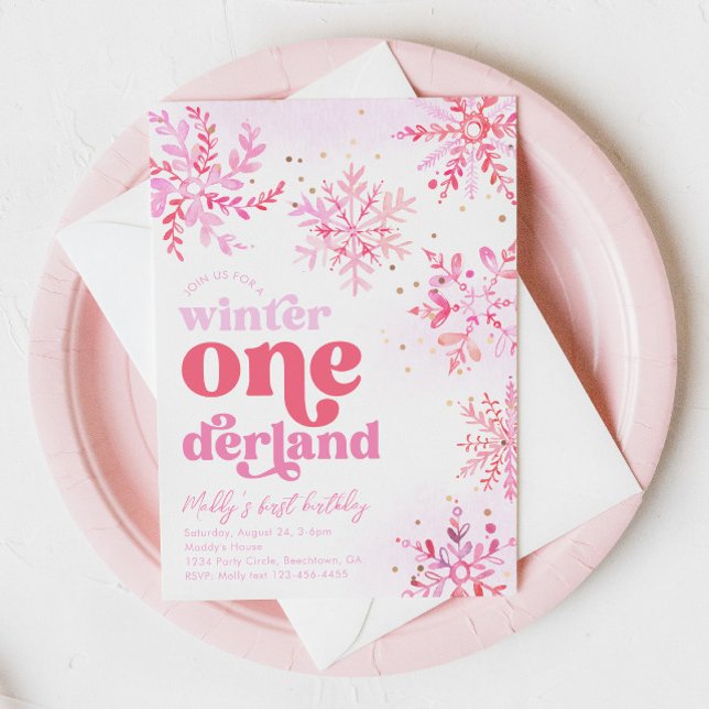 Winter Onederland Birthday Invitation (Creator Uploaded)