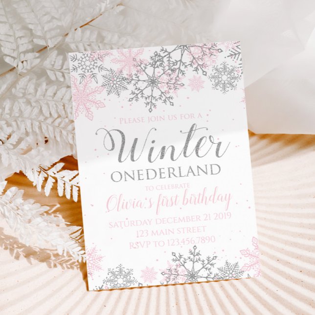 Winter ONEderland birthday Invitation (Creator Uploaded)