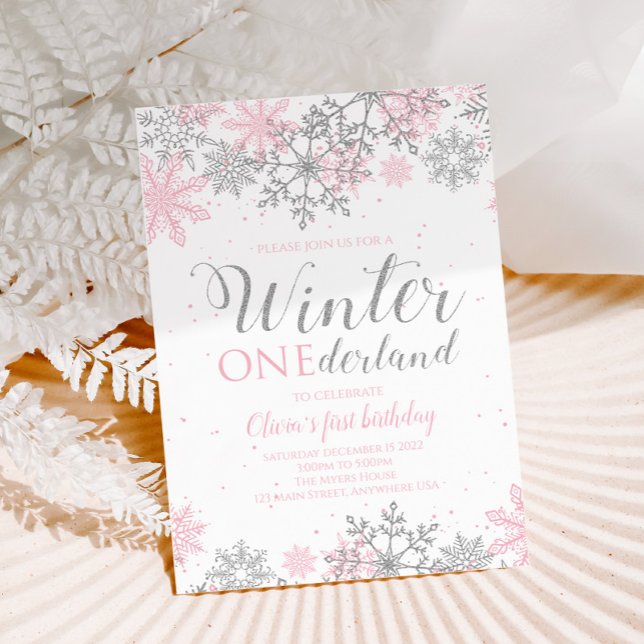 Winter ONEderland birthday Invite (Creator Uploaded)