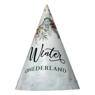 Winter Onederland Birthday Party Hat