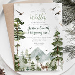 Winter onederland birthday party Woodland Forest Invitation<br><div class="desc">Winter onederland birthday party Woodland Forest invitation</div>