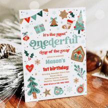 Winter ONEderland Blue Christmas Birthday Party