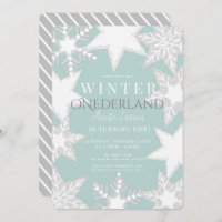 Winter Onederland Blue & Silver 1st Birthday