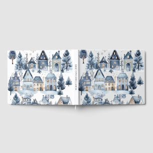 Winter Onederland Christmas Houses Birthday Guest Book