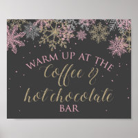 Winter Onederland Coffee and Hot Chocolate Sign
