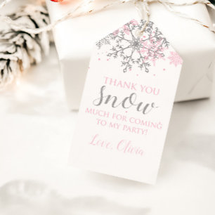 Winter Onederland favour tag