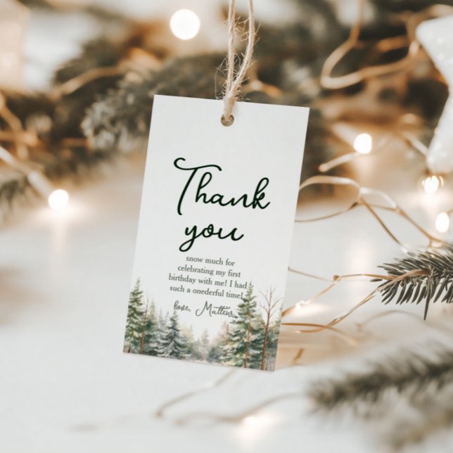 Winter Onederland First Birthday Gift Tags (Creator Uploaded)