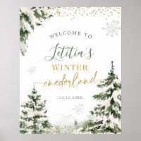 Winter Onederland Forest First Birthday Welcome