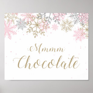 Winter Onederland Mmmm Chocolate Sign