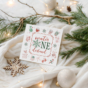 Winter ONEderland Party Napkin