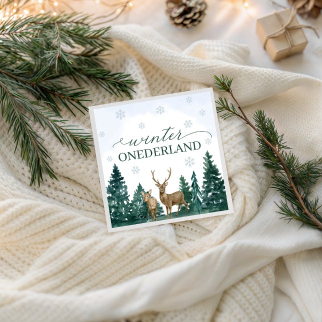Winter ONEderland Party Napkins (Creator Uploaded)