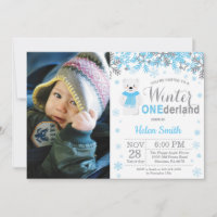 Winter Onederland Polar Bear Boy 1st Birthday