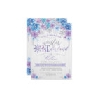 Winter ONEderland Snowflake Birthday Invitation