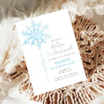 Winter ONEderland Snowflake Boy First Birthday Invitation<br><div class="desc">♥ Winter ONEderland Birthday themed invitation for your perfect celebration.</div>