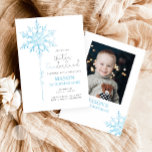 Winter ONEderland Snowflake Boy First Birthday Invitation<br><div class="desc">♥ Winter ONEderland Birthday themed invitation for your perfect celebration.</div>
