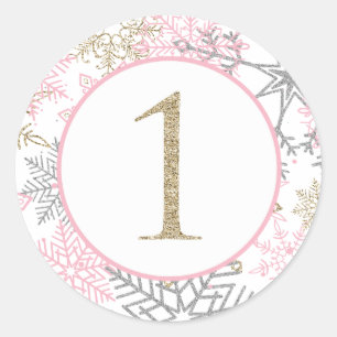 Winter ONEderland Snowflake one sticker