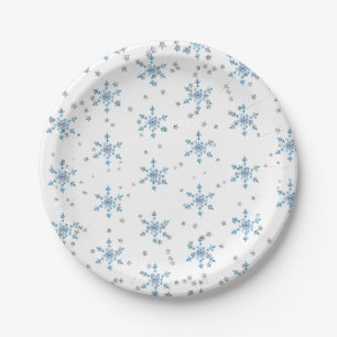 Winter Onederland Snowflake Paper Plate