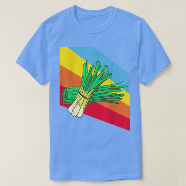 Winter onions Vegetables Food Vegan Vegetarian  T-Shirt (Design Front)