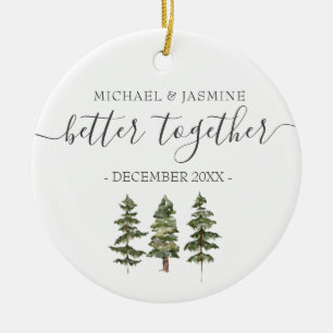 Winter Our First Christmas Better Together Tree Ceramic Tree Decoration