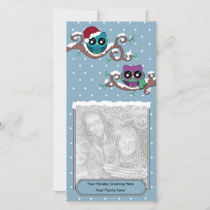 Winter Owl Holiday Card