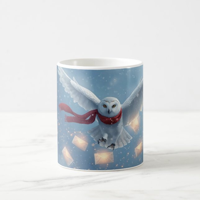 “Winter Owl Magic Mug” Coffee Mug (Center)