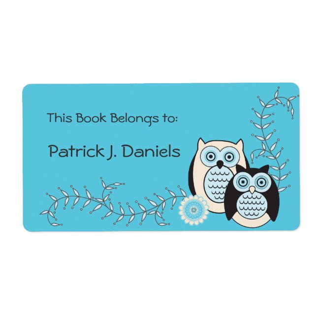 Winter Owls Bookplates (Front)