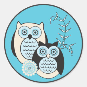 Winter Owls Stickers