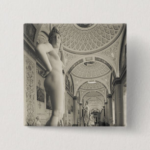 Winter Palace, Hermitage Museum, statue gallery 2 15 Cm Square Badge