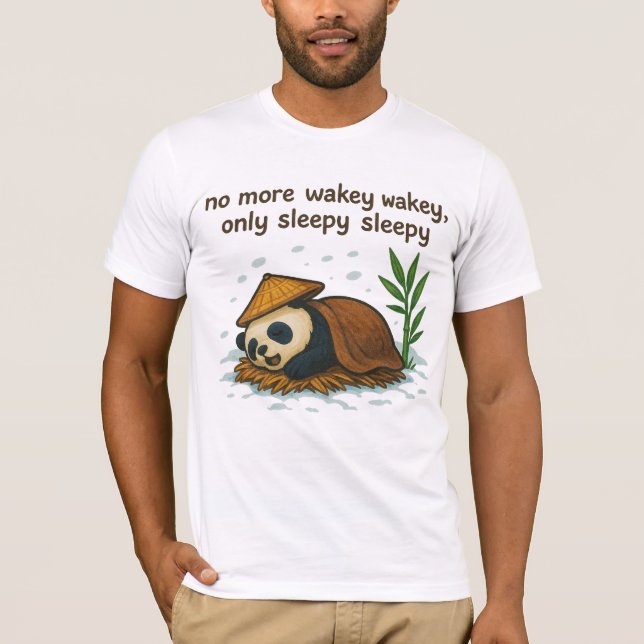 Winter Panda sleeping T-Shirt (Front)