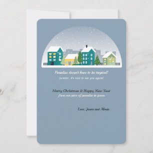 Winter Paradise Holiday Card