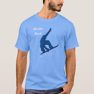 Winter Park Blue Snowboarder T-Shirt