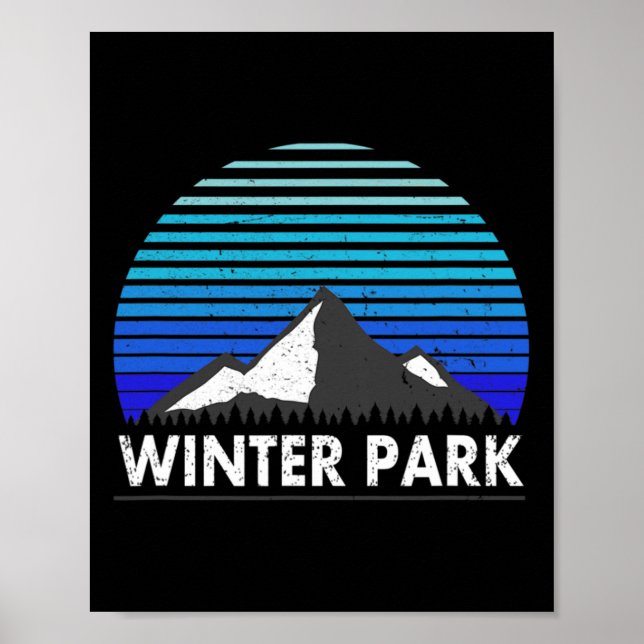 Winter Park Colorado Bluebird Mountain  Poster (Front)