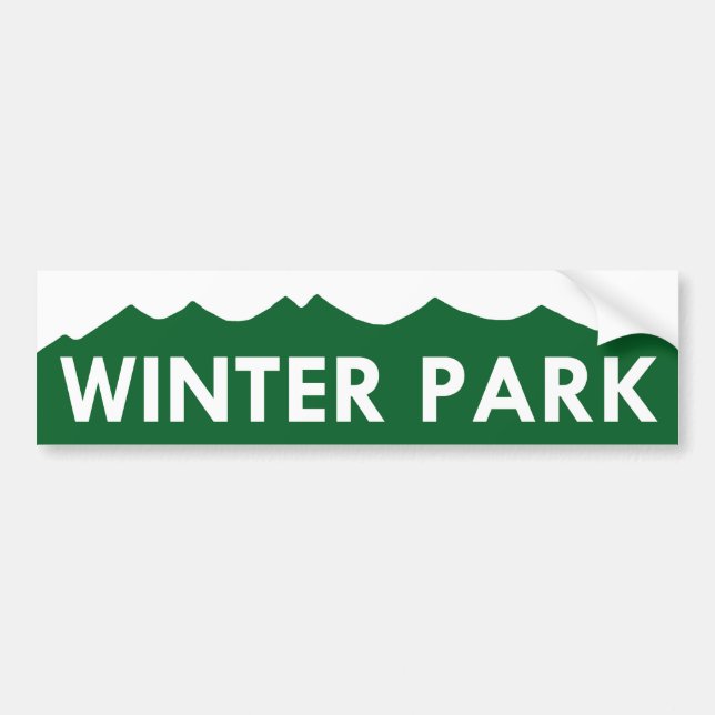 Winter Park Colorado Bumper Sticker (Front)