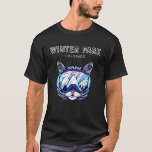 Winter Park Colorado Cat Ski Googles T-Shirt