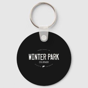 Winter Park Colorado Graphic Distressed Vintage Sn Key Ring
