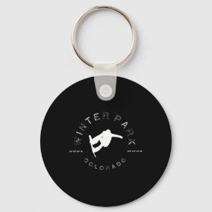 Winter Park Colorado Graphic Vintage Snowboard T  Key Ring