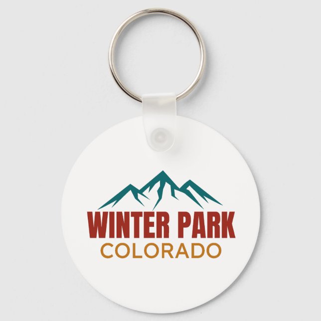 Winter Park Colorado Key Ring (Front)