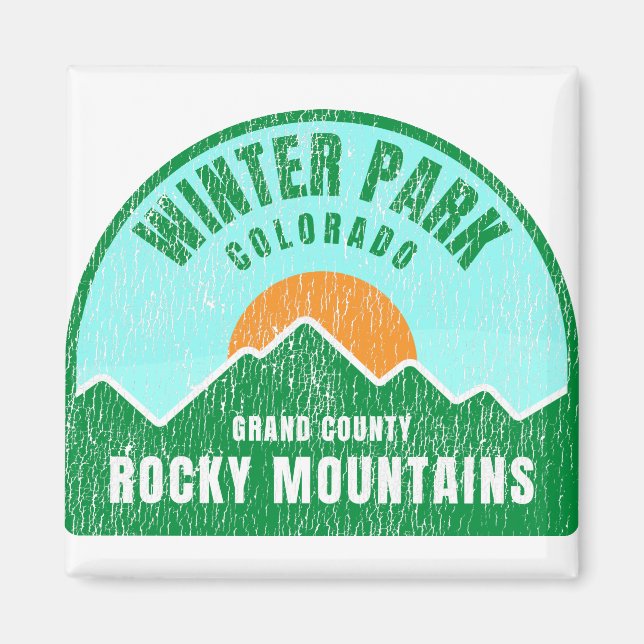 Winter Park Colorado Rocky Mountains Magnet (Front)