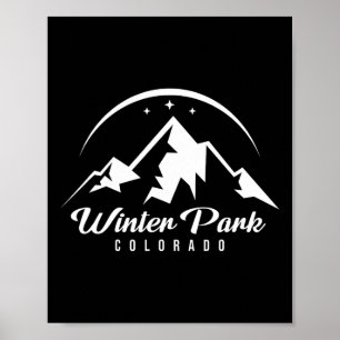 Winter Park Colorado Ski Resort Skiing Snowboardin Poster