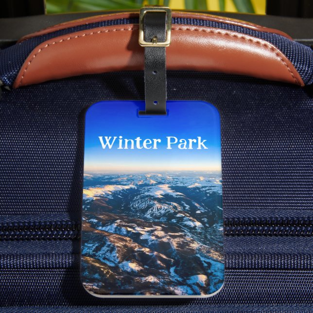 Winter Park Luggage Tag (Front Insitu 2)